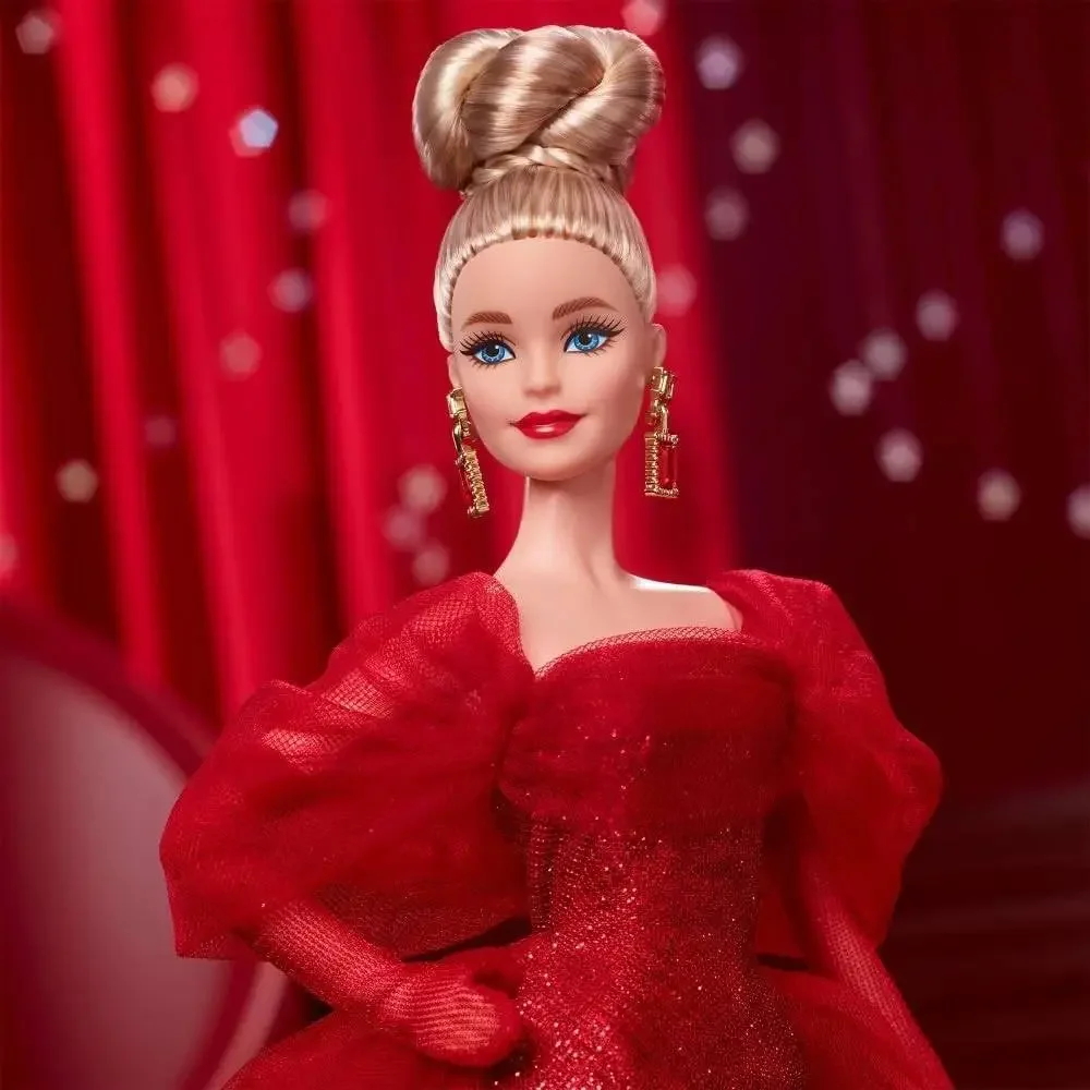 New! 2025 Barbie Signature Mattel 80th Anniversary Doll Blonde JBJ17 Black Label